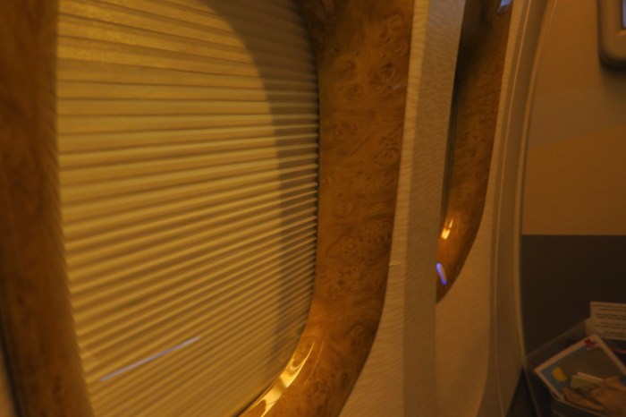 エミレーツ航空 ビジネスクラスの窓