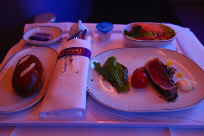 タイ航空ビジネスクラスA380 機内食